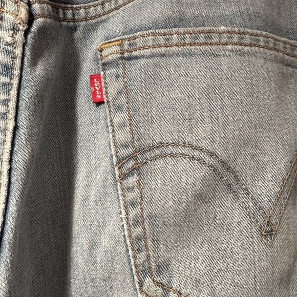 Vintage Levis 505 Regular Fit Jeans 33x32 27.5" Distressed Red Tab - Picture 9 of 16